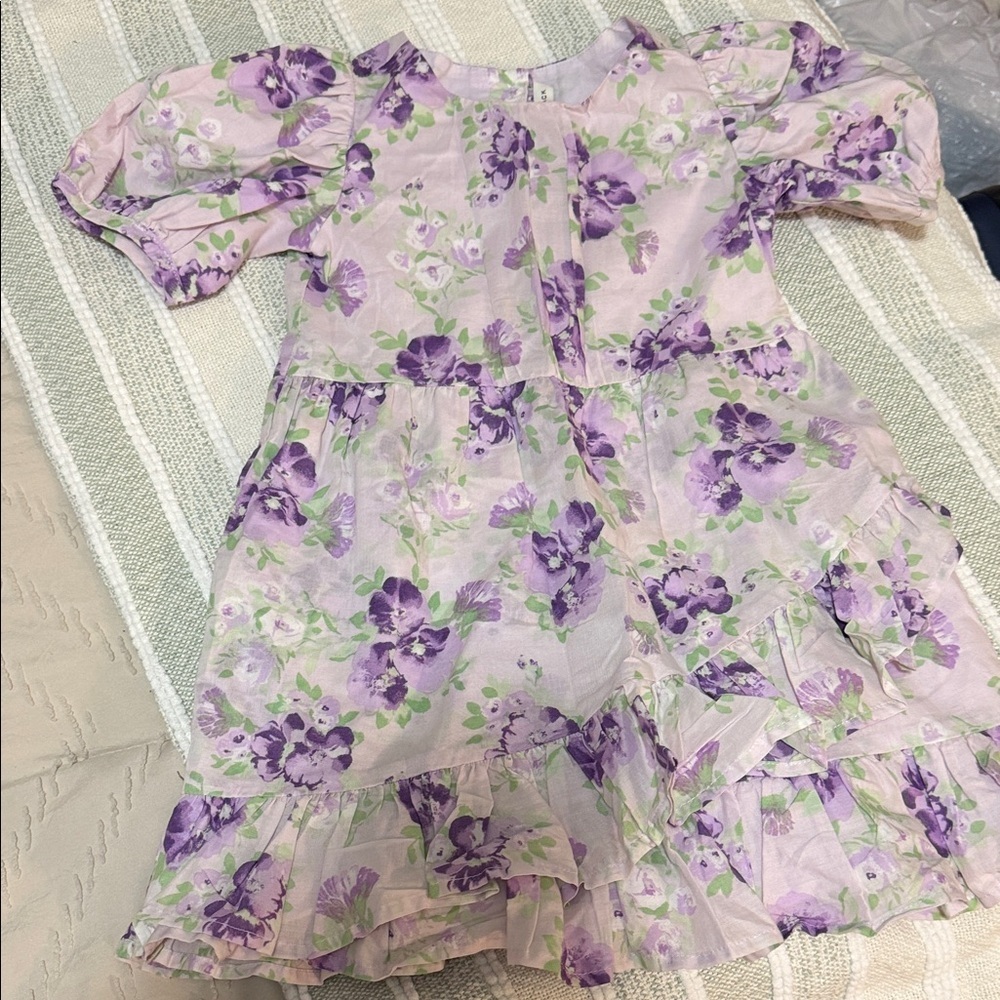 Janie and Jack Lavender Floral Dress